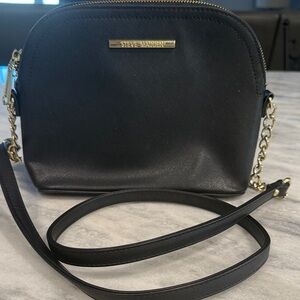 Steve Madden Black Crossbody Bag with Gold Chain